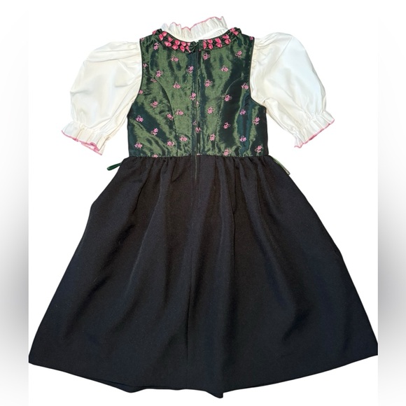 🏷️ Angermaier München Trachten Dirndl Dress – Toddler Girl (US Size 4T) - Picture 4 of 6